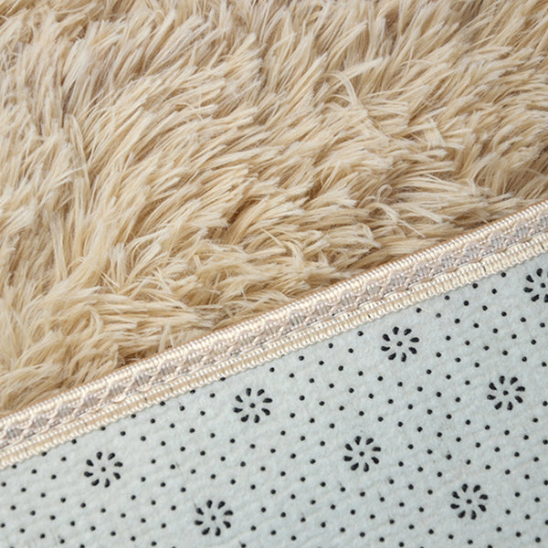 200X140cm Floor Large Shaggy Area Carpet Bedroom Living Room Mat Beige Rugs