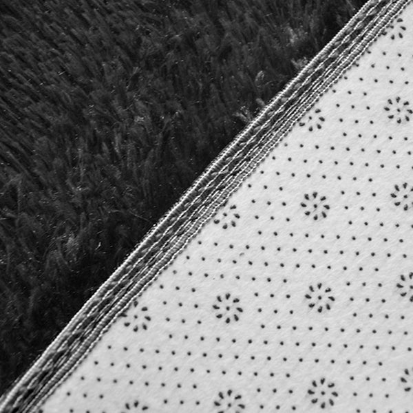 230X200cm Floor Large Shaggy Area Carpet Bedroom Living Room Mat Black Rugs