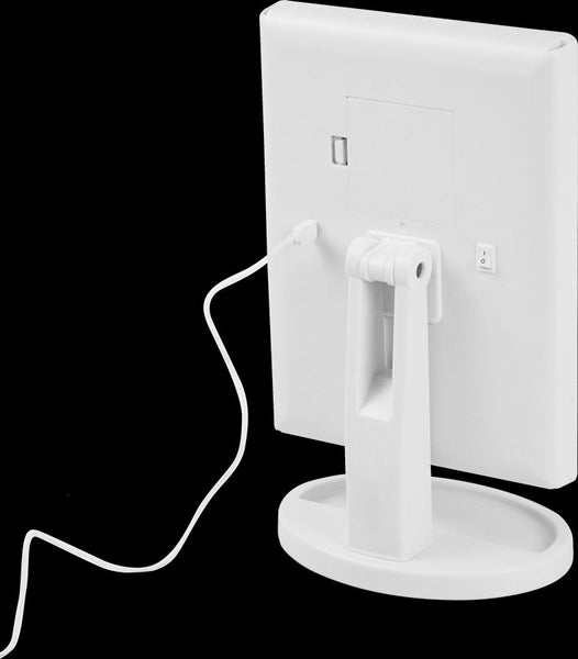 Makeup Mirror With Led Light Standing Magnifying Tri Fold Touch Makeup Mirrors