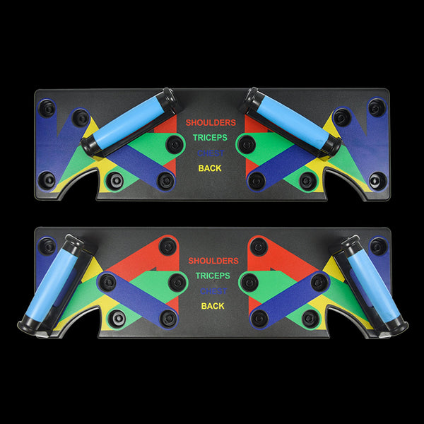 9 In 1 Push Up Board Yoga Bands Fitness Workout Train Gym Exercise Pushup Stand Push Up Stands