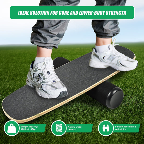 Balance Board Trainer With Stopper Wobble Roller Balance Trainers