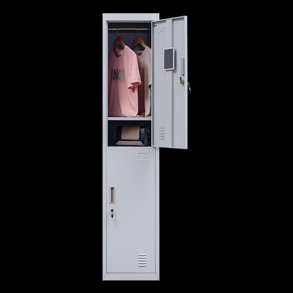 2 Door Vertical Locker For Office Gym Shed School Home Storage Cabinets & Cupboards