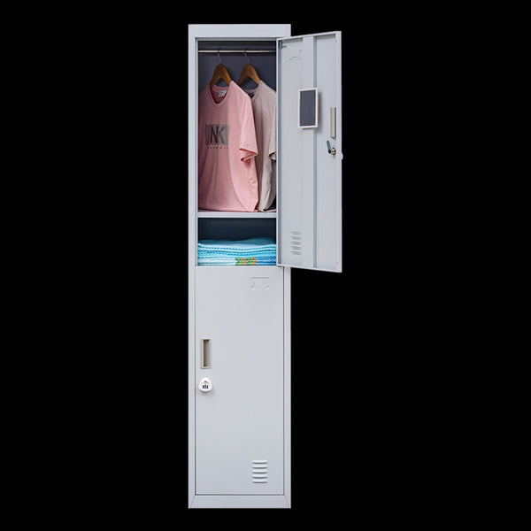 2 Door Vertical Locker For Office Gym Shed School Home Storage Cabinets & Cupboards