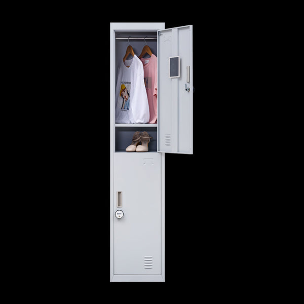 2 Door Vertical Locker For Office Gym Shed School Home Storage Cabinets & Cupboards