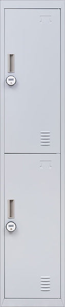 2 Door Vertical Locker For Office Gym Shed School Home Storage Cabinets & Cupboards