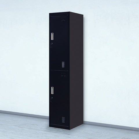 2 Door Vertical Locker For Office Gym Shed School Home Storage Cabinets & Cupboards