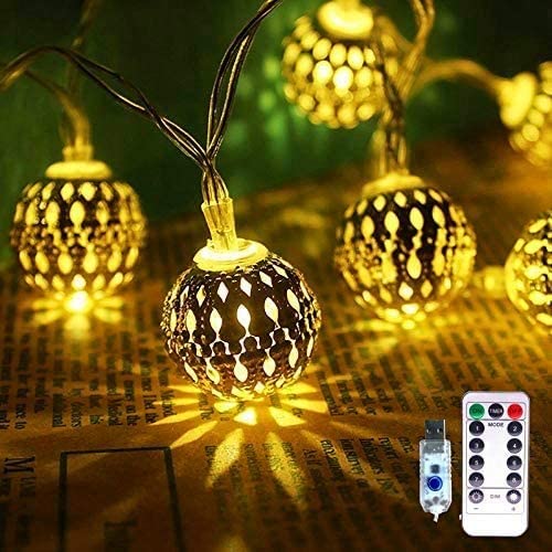 20 Led 3M Metal Ball String Lights Decorative Fairy