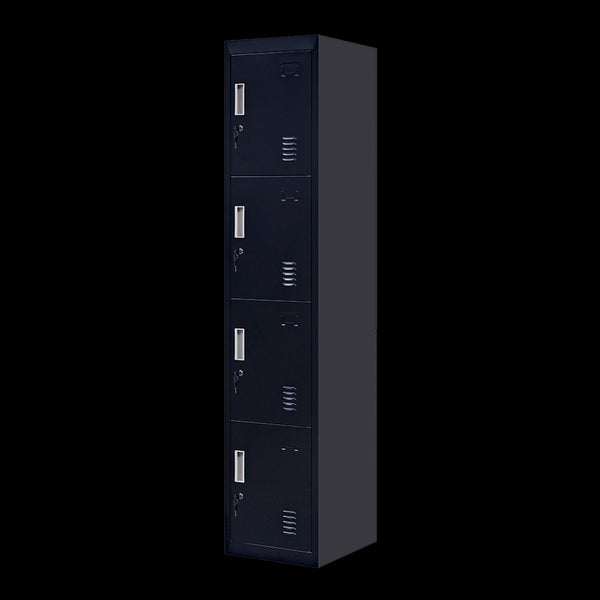 4 Door Vertical Locker For Office Gym Shed School Home Storage Cabinets & Cupboards
