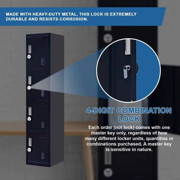 4 Door Locker Office/Gym Cabinets & Cupboards