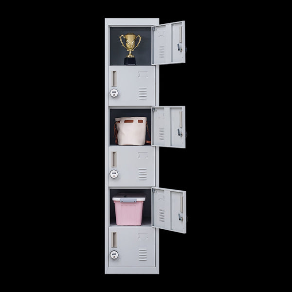 6 Door Locker For Office Gym Shed School Home Storage Cabinets & Cupboards
