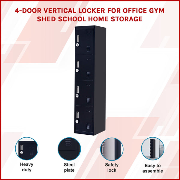 6 Door Locker For Office Gym Shed School Home Storage Cabinets & Cupboards