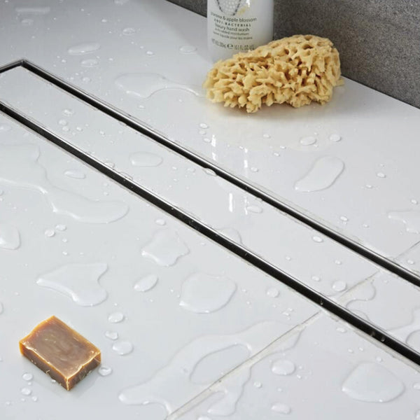 900Mm Tile Insert Bathroom Shower Stainless Steel Grate Drain W/Centre Outlet Floor Waste Drain Grates