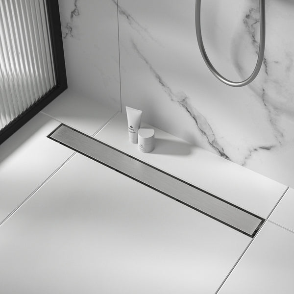 900Mm Tile Insert Bathroom Shower Stainless Steel Grate Drain W/Centre Outlet Floor Waste Drain Grates