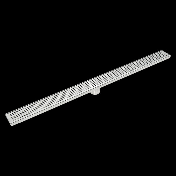 900Mm Bathroom Shower Stainless Steel Grate Drain W/Centre Outlet Floor Waste Square Pattern Drain Grates