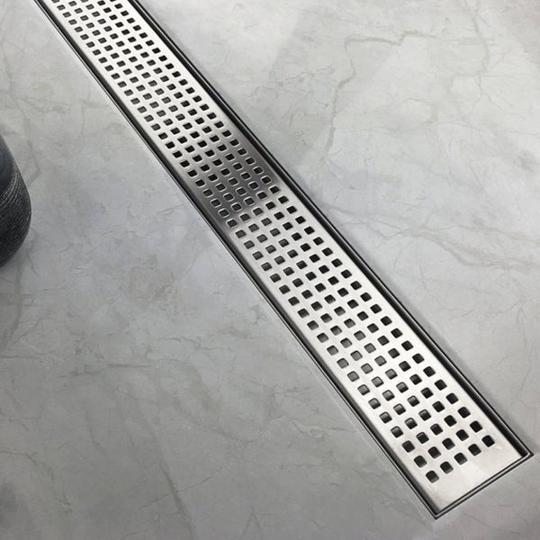 1000Mm Bathroom Shower Stainless Steel Grate Drain W/Centre Outlet Floor Waste Square Pattern Drain Grates