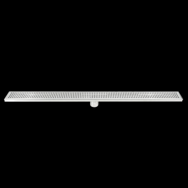 1000Mm Bathroom Shower Stainless Steel Grate Drain W/Centre Outlet Floor Waste Square Pattern Drain Grates