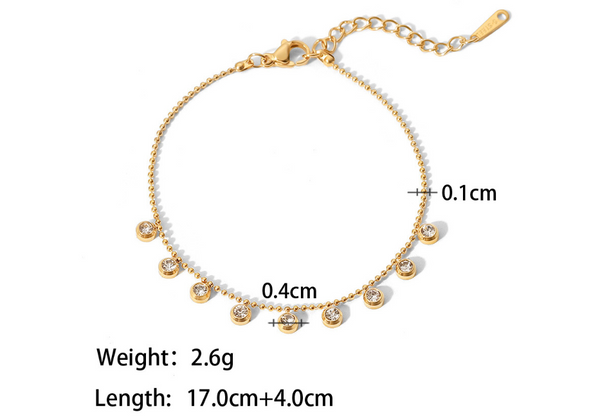 18K Gold Plated Stainless Steel Bracelet Bracelets