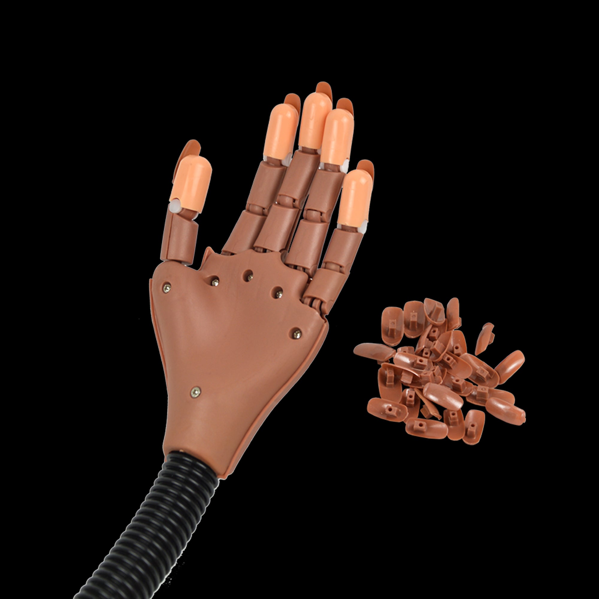 Practice Hand Model For Nail Art Training And Display Manicure With False Nails Nail Art Tools