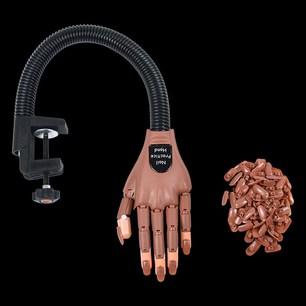 Practice Hand Model For Nail Art Training And Display Manicure With False Nails Nail Art Tools