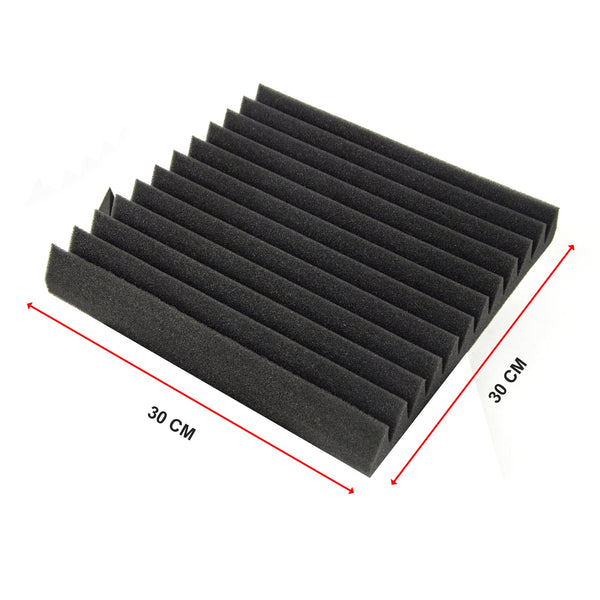 40Pcs Studio Acoustic Foam Sound Absorbtion Proofing Panels Tiles Wedge 30X30cm Soundrproofing Panels