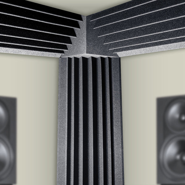20Pcs Studio Acoustic Foam Corner Bass Trap Sound Absorption Treatment Proofing Soundrproofing Panels