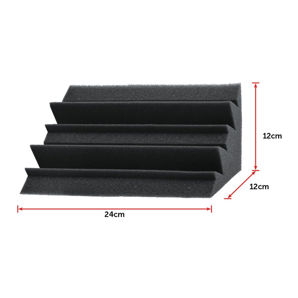 20Pcs Studio Acoustic Foam Corner Bass Trap Sound Absorption Treatment Proofing Soundrproofing Panels