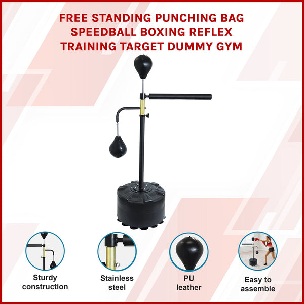 Free Standing Punching Bag Speedball Boxing Reflex Training Target Dummy Gym Punching Bags