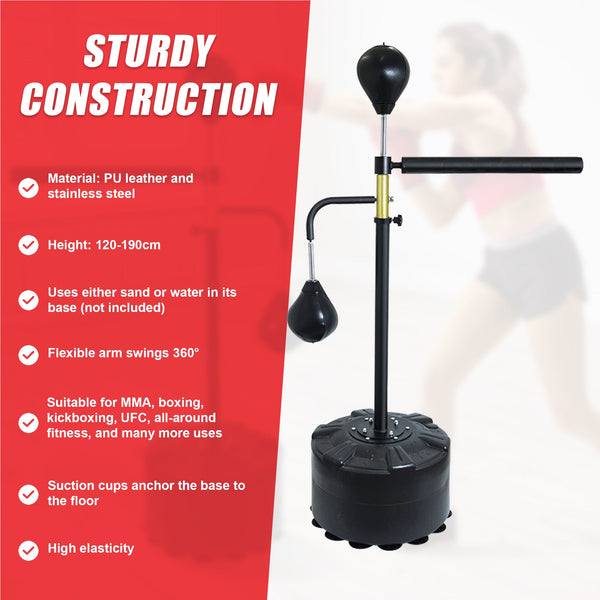 Free Standing Punching Bag Speedball Boxing Reflex Training Target Dummy Gym Punching Bags
