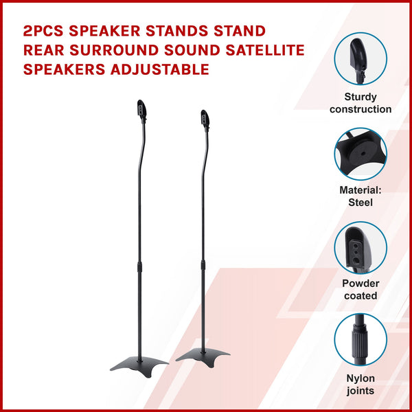 2Pcs Stands Rear Surround Sound Satellite Speakers Speaker Mounts & Stands
