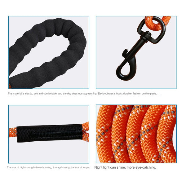 Extended Traction Rope 10M 20M 30M Recall Training Camping Backyard Dog Walking Reflective Tracking Leash Small Animal Supplies