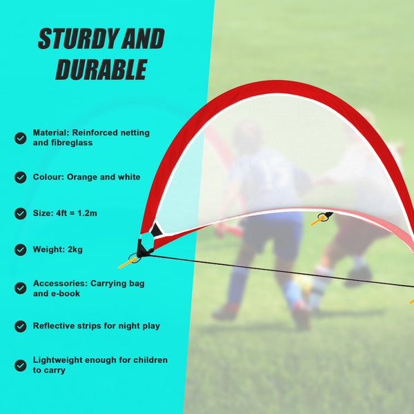 Kids Soccer Goal Set With Cones Training Aids