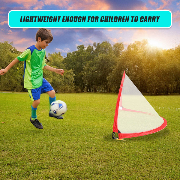 Kids Soccer Goal Set With Cones Training Aids