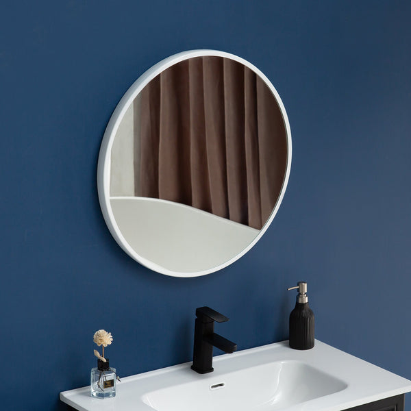 Della Francesca 70Cm Round Wall Mirror Bathroom Makeup By Placeholder