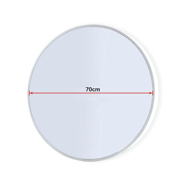 Della Francesca 70Cm Round Wall Mirror Bathroom Makeup By Placeholder