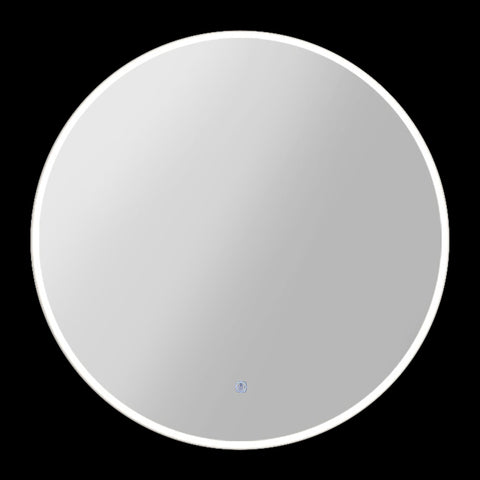 80Cm Led Wall Mirror Bathroom Light Decor Round Mirrors