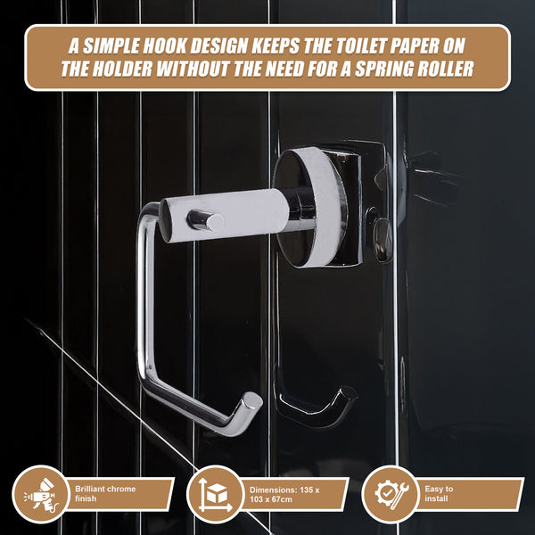 Classic Chrome Toilet Paper Holder Bathroom Toilet Paper Holders & Storage