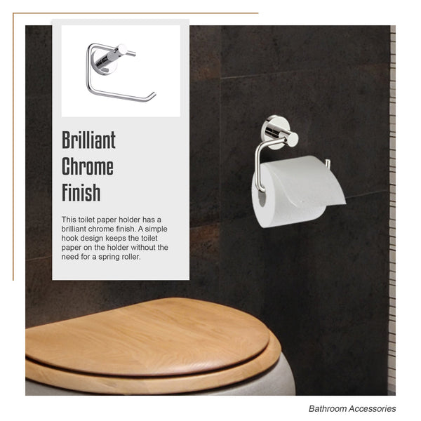 Classic Chrome Toilet Paper Holder Bathroom Toilet Paper Holders & Storage