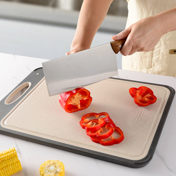Kitchen Double Sided Food Grade Plastic Cutting Board 304 Stainless Steel Cutting Boards