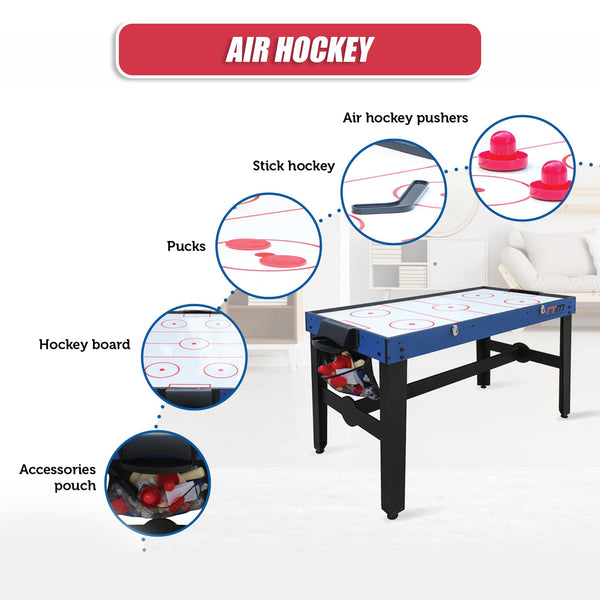 4Ft 12 In Combo Games Tables Foosball Soccer Basketball Hockey Pool Tennis Other Table Tennis
