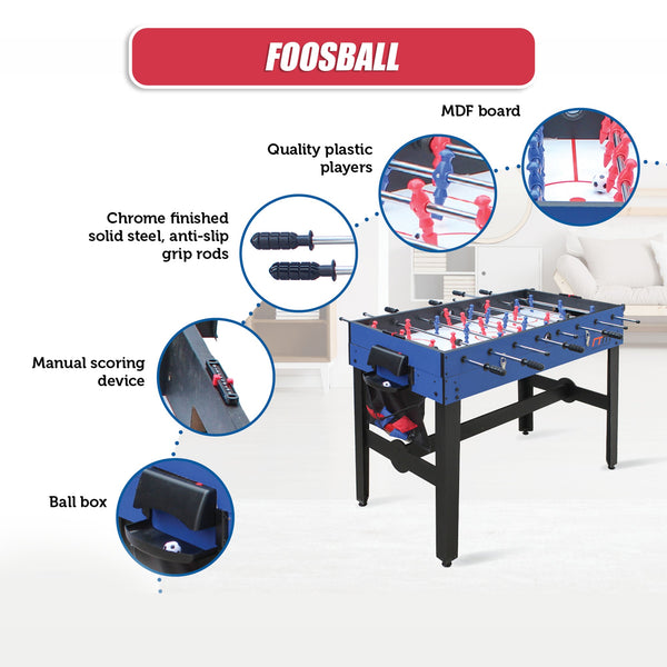 4Ft 12 In Combo Games Tables Foosball Soccer Basketball Hockey Pool Tennis Other Table Tennis
