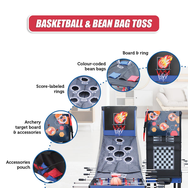 4Ft 12 In Combo Games Tables Foosball Soccer Basketball Hockey Pool Tennis Other Table Tennis