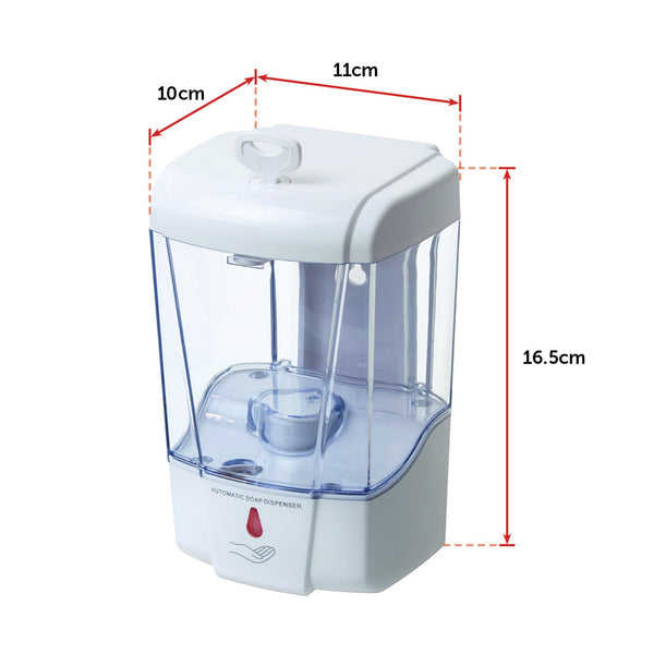 Automatic Liquid Soap/Alcohol Sanitizer Dispenser 700Ml Hands Free Sensor Wall Soap Dishes & Dispensers