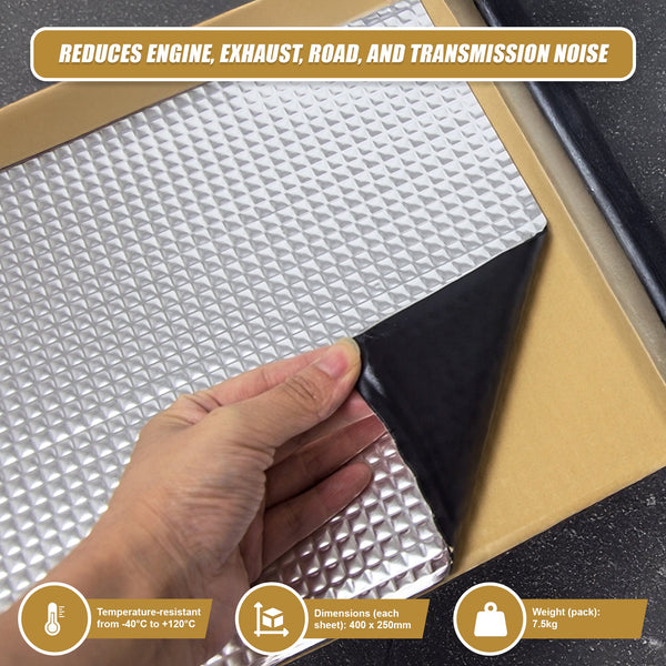 Sound Deadening Mat 20 Sheets 20Sq.Ft Car Vibration Proofing Floor Mats Carpets