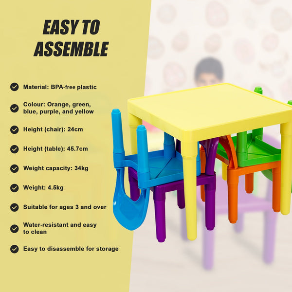 Kids Table And Chairs Play Set Little One Child Toy Activity Furniture In Outdoor Kids Play Table & Chair Sets