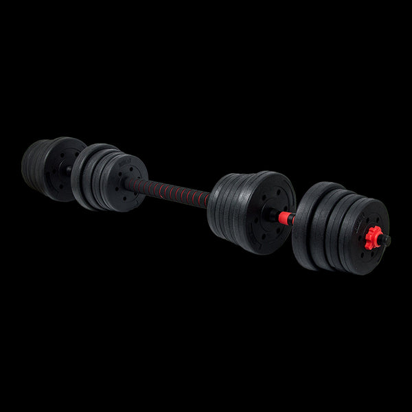 30Kg Rubber Dumbbell Set Barbell Home Gym Exercise Weights Dumbbells