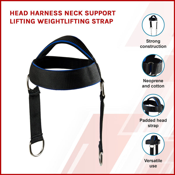 Head Harness Neck Support Lifting Weightlifting Strap Other Strength Training