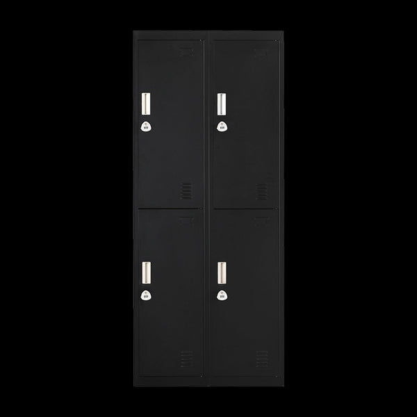 Four Door Office Gym Shed Storage Locker 3 Digit Combination Black Cabinets & Cupboards