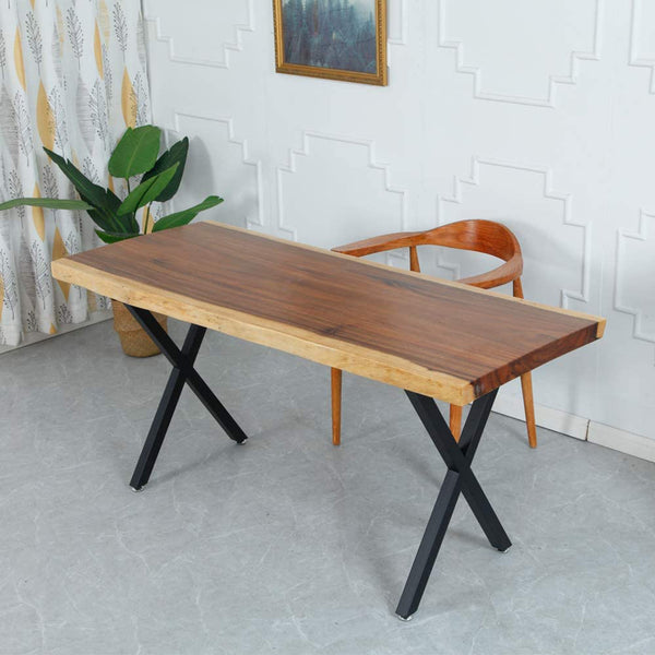 X Shaped Table Bench Desk Legs Retro Industrial Design Fully Welded Black Tables