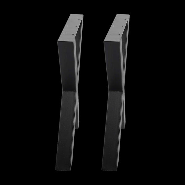 X Shaped Table Bench Desk Legs Retro Industrial Design Fully Welded Black Tables