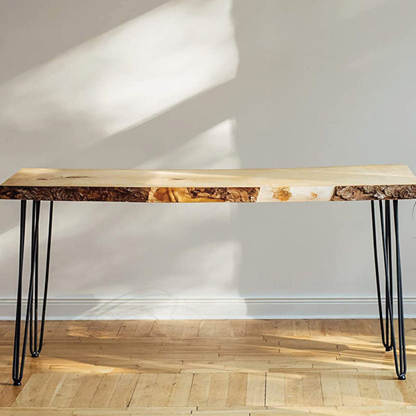 Set Of 4 Industrial 3 Rod Retro Hairpin Table Legs 12Mm Steel Bench Desk 71Cm Black Dining Table Legs